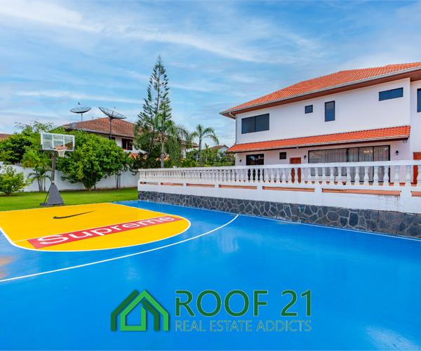 Beautiful house with a private pool and private basketball court.