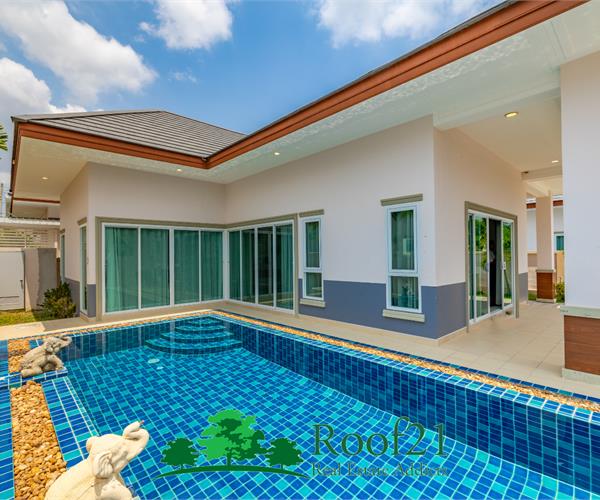 Brand New Pool Villa, fully furnished : Your Oasis near Pattaya's Beach and Tourist Hotspots For Sale OP-0156Y